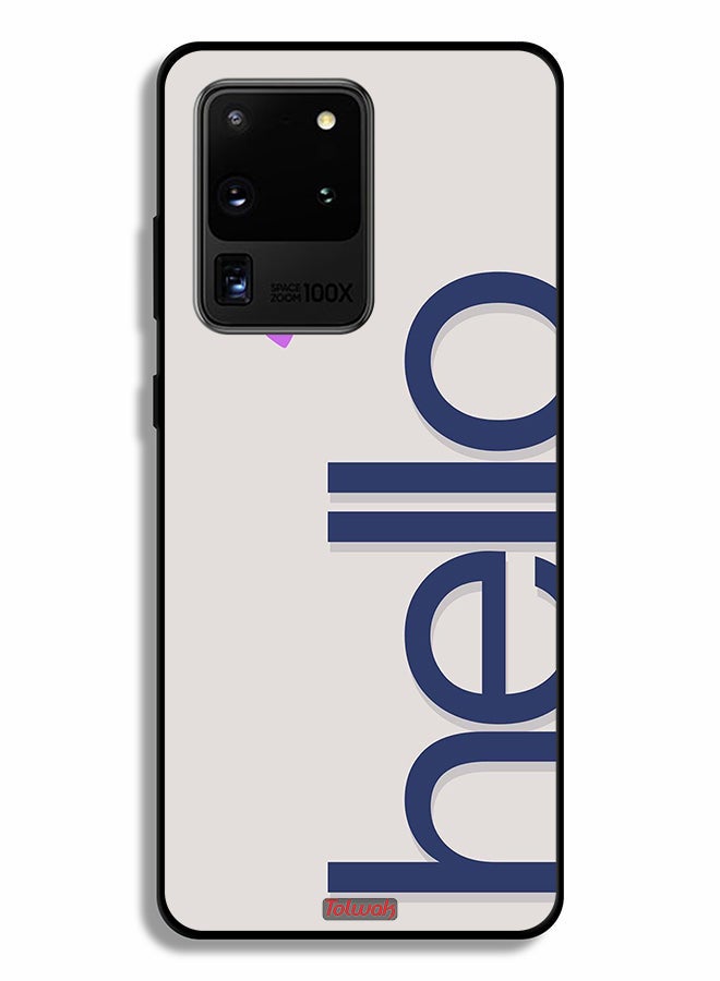 Tolwak Samsung Galaxy S20 Ultra Protective Case Cover Hello - Image 2