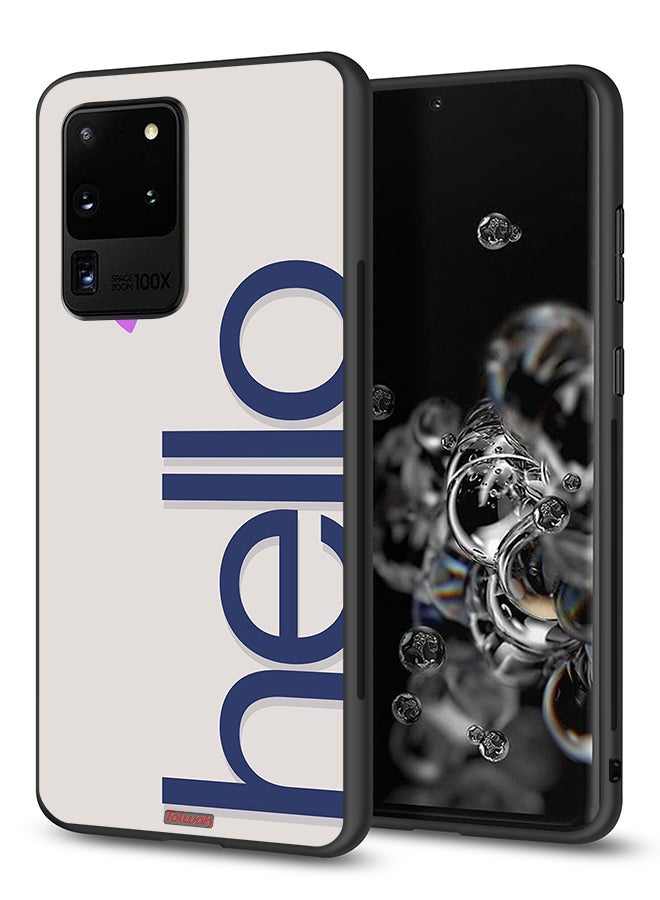 Tolwak Samsung Galaxy S20 Ultra Protective Case Cover Hello - Image 1