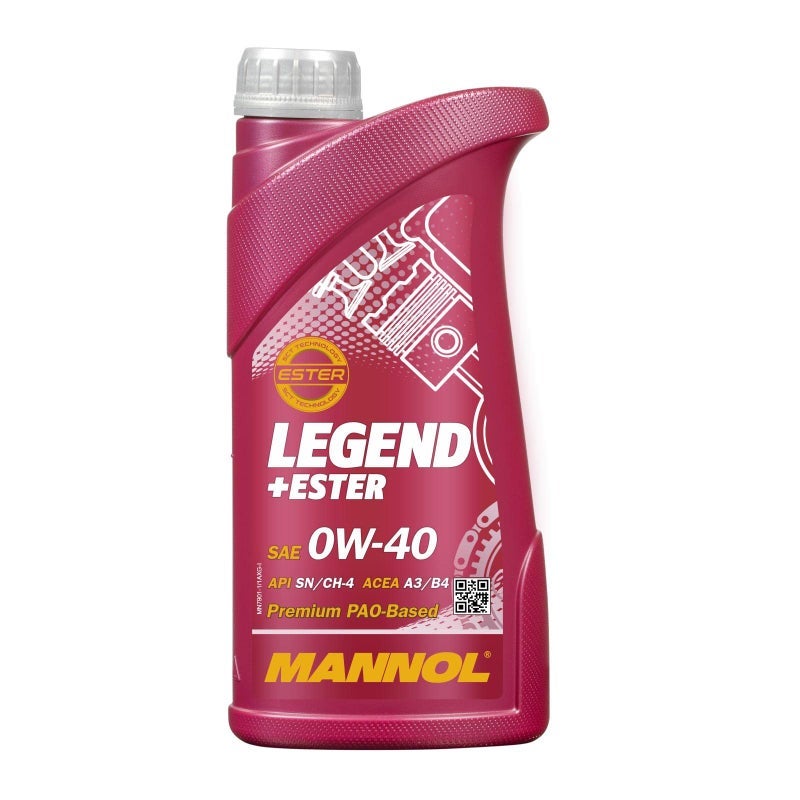 مانول MANNOL Legend+Ester 0W-40 زيت محرك صناعي كامل، 1 كوارت - Image 2
