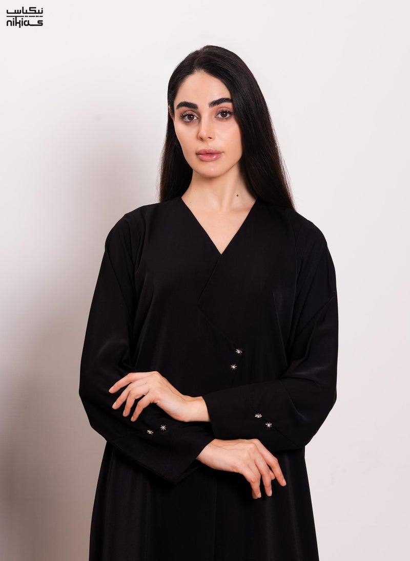 Nikias Nida abaya with  zig zag design . - Image 2