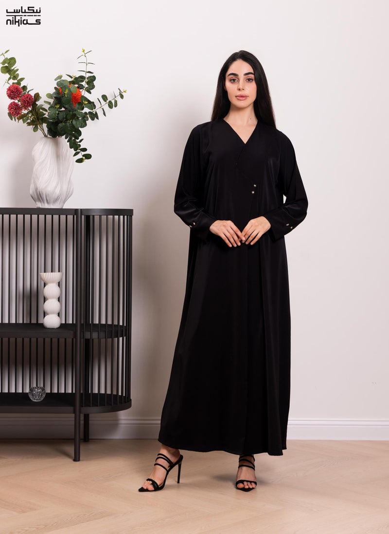 Nikias Nida abaya with  zig zag design . - Image 1