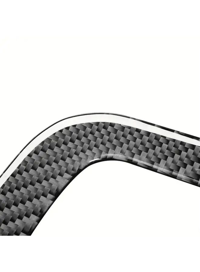 Black Carbon Fiber Gear Shift Trim For Audi Q3 2013-2018 Interior Upgrade - Image 4