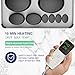 AICNLY 10 Pcs Basalt Hot Stones Massage Set with Temperature AdjustmentHot Stones Massage with Warmer Kit Professional Massage Tool for SpaLymphatic Drainage Relieve Tension and Muscle Pain - Image 4