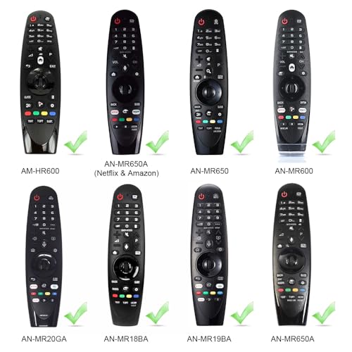 Winceed Remote Silicone Case Compatible with LG AN-MR19BA Smart TV Magic Remote Control, Shockproof Protective Cover for LG Smart TV Remote AN-MR18BA/AN-MR650/AN-MR600 (Glow Blue) - Image 2