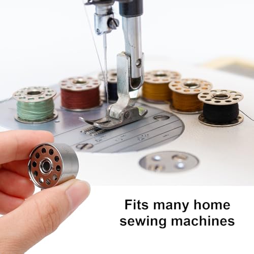 AULLUA Metal Bobbins for Sewing Machine, Universal Sewing Bobbins, Compatible with Singer, Brother, Janome, Bernina, etc. Class 15 Size, Ideal for DIY Sewing, Thread Winding, Quilting, Embroidery（28PCS） - Image 4