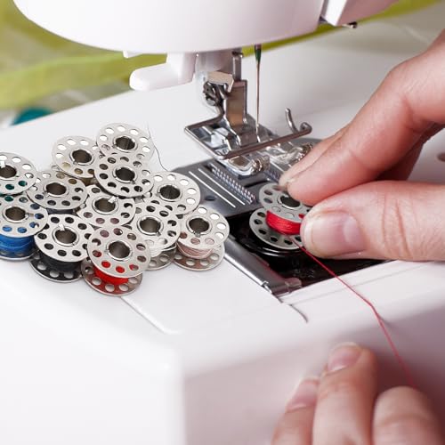 AULLUA Metal Bobbins for Sewing Machine, Universal Sewing Bobbins, Compatible with Singer, Brother, Janome, Bernina, etc. Class 15 Size, Ideal for DIY Sewing, Thread Winding, Quilting, Embroidery（28PCS） - Image 3