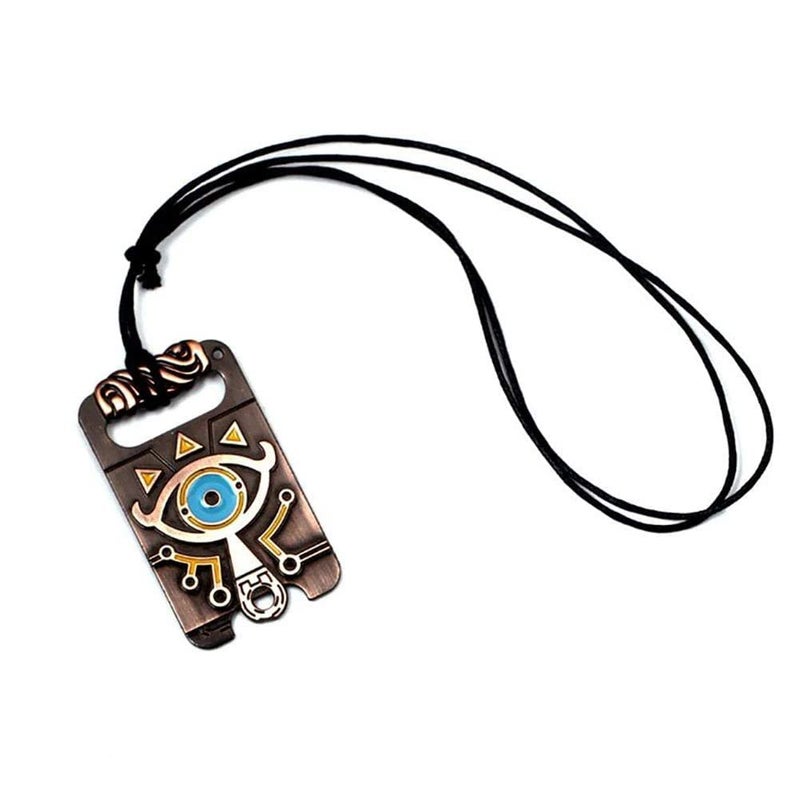 MEETCUTE Vintage Unisex Necklace,The Legend of Zelda Breath of The Wild Sheikah Eye Dog Tag Necklace Cosplay - Image 4