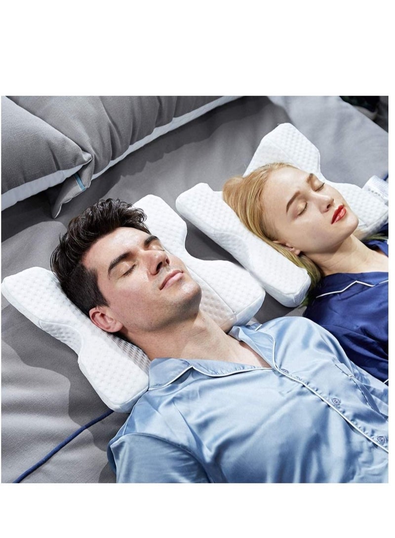 ELTRAZONE وسادة فوم الذاكرة مع فتحة للذراع، وسادة نوم متعددة الوظائف لصحة الرقبة وزوجين 2019 براءة اختراع - Image 3