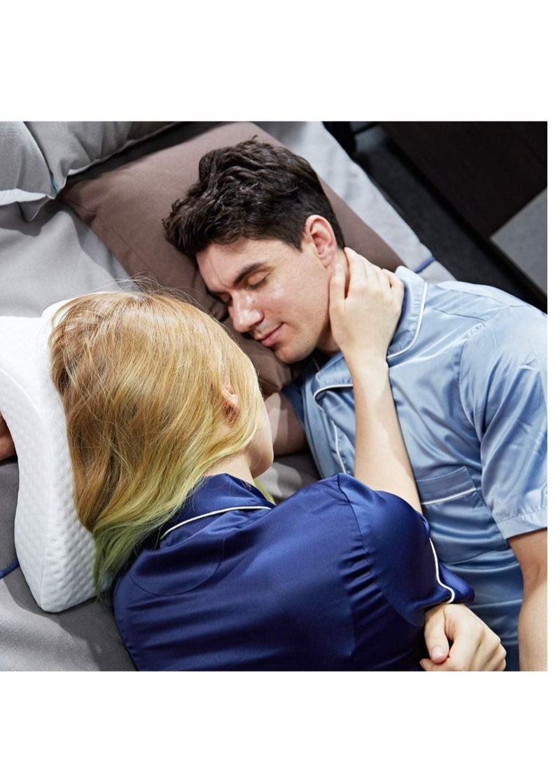 ELTRAZONE وسادة فوم الذاكرة مع فتحة للذراع، وسادة نوم متعددة الوظائف لصحة الرقبة وزوجين 2019 براءة اختراع - Image 2