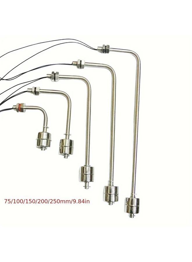 Stainless Steel 200mm Ball Float Valve Side Mount 3 Way Shut Off - Image 1
