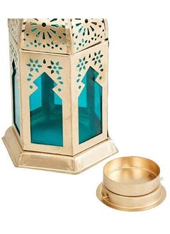 Designer International Designer International Antique Collection Decorative Moksha Hanging LanternLamp with tLight Candle Set of 6 Gold  - Image 5