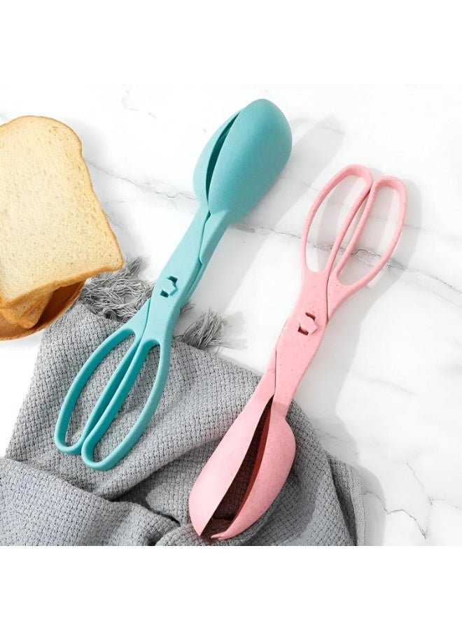 ماسك سلطة معلق وشوكة 2×1 من الأكريليك – تصميم عملي وأنيق لتقديم السلطة بسهولة وأناقة. - Image 1