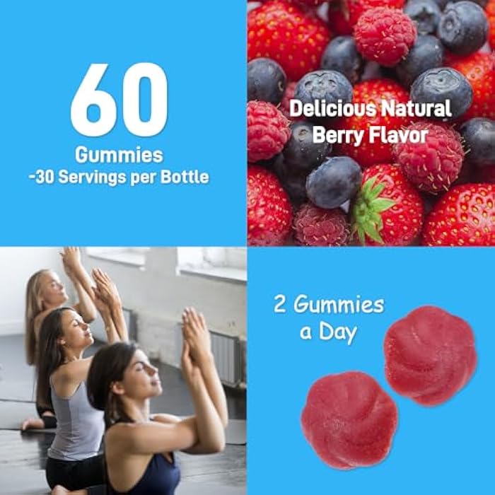 Biobor Magnesium Citrate Gummies 200mg for Adults, High Absorption Magnesium Supplement for Leg Cramps, Stress Relaxation, Muscle Health, No Artificial Colors or Flavors, Gluten Free, Vegetarian - Image 3