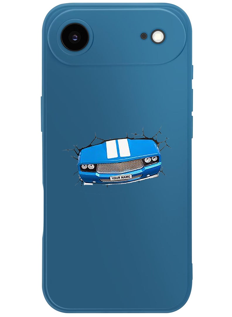 Theodor Protective Slim Fit Case Liquid Silicone Cover with Full Body Protection Anti-Scratch Shockproof Case For Apple iPhone 17 Air (Blue) Car - Image 1