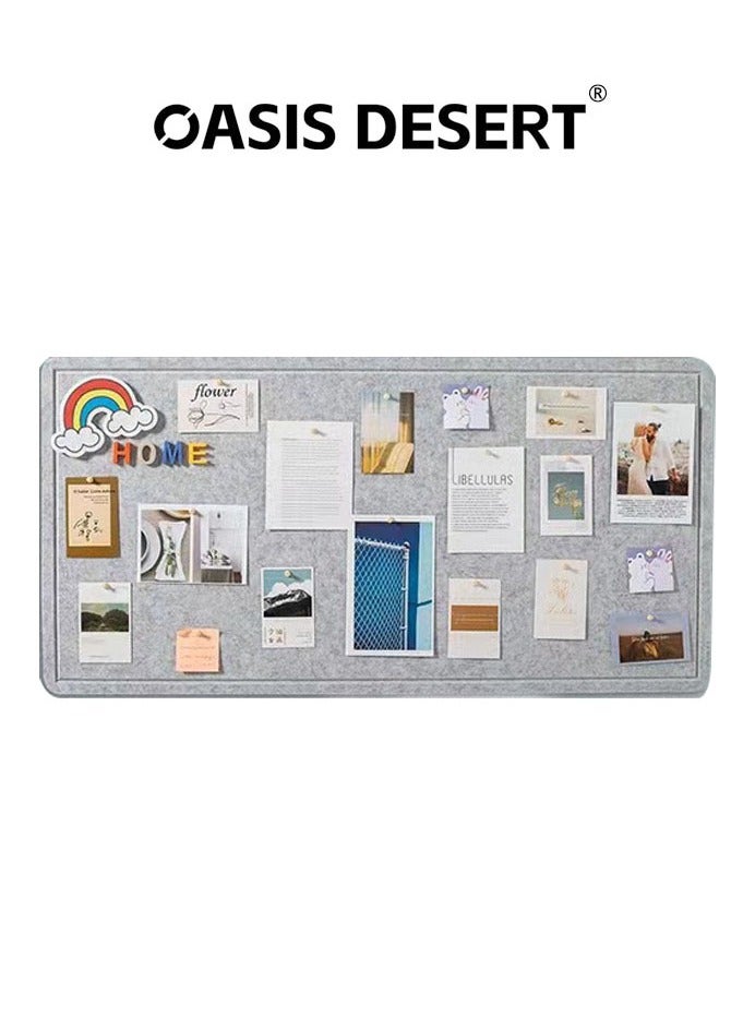 OASIS DESERT Foldable Felt Bulletin Board, Felt Board Decoration Panel, Softwood Board As A Substitute For Walls, Foldable Photo Board, Self-Display Board, Emotion Board With 20 Rose Pins As Decorative Picture Frame Display Board, Suitable For School, Home, Kitchen And Office Walls - Image 1