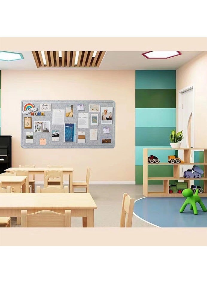 OASIS DESERT Foldable Felt Bulletin Board, Felt Board Decoration Panel, Softwood Board As A Substitute For Walls, Foldable Photo Board, Self-Display Board, Emotion Board With 20 Rose Pins As Decorative Picture Frame Display Board, Suitable For School, Home, Kitchen And Office Walls - Image 3