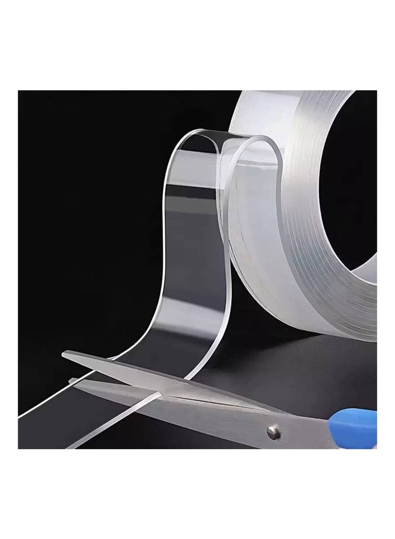 Multipurpose Double Sided Tape Heavy Duty  Wall Tape Adhesive Tape Removable Mounting Tape, Reusable Strong Sticky Transparent Tape 3 meter - Image 5