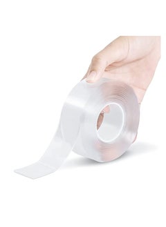 Generic Multipurpose Double Sided Tape Heavy Duty  Wall Tape Adhesive Tape Removable Mounting Tape, Reusable Strong Sticky Transparent Tape 3 meter  - Image 1
