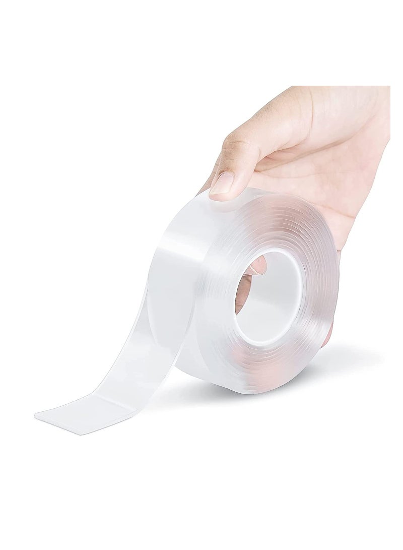 Multipurpose Double Sided Tape Heavy Duty  Wall Tape Adhesive Tape Removable Mounting Tape, Reusable Strong Sticky Transparent Tape 3 meter - Image 1