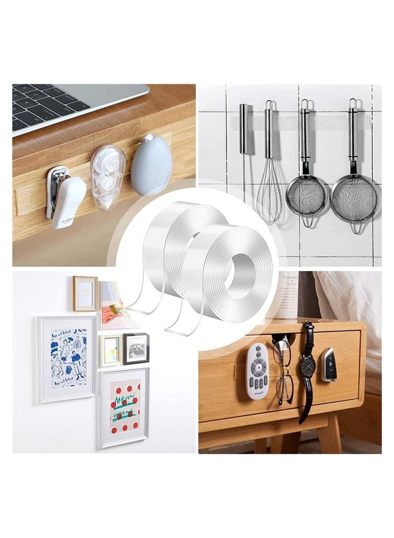 Multipurpose Double Sided Tape Heavy Duty  Wall Tape Adhesive Tape Removable Mounting Tape, Reusable Strong Sticky Transparent Tape 3 meter - Image 3