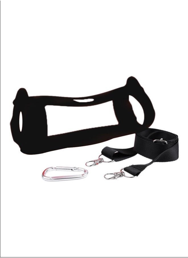 Generic - Bluetooth Speaker Protective Pouch With Buckle For JBL Charge5 Black - Image 1