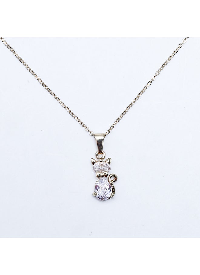 FLUFFY Cat Soft Necklaces Of Fluffy Women's Accessories-Gold  - Image 2