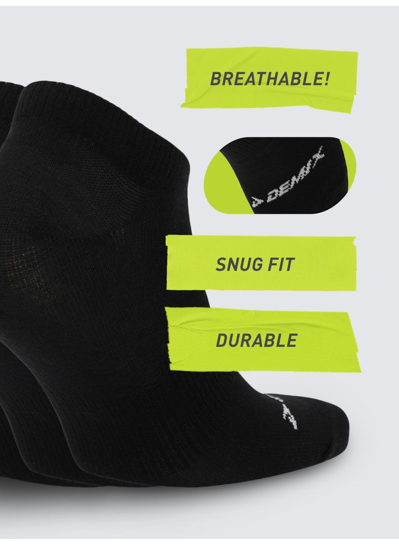 Demix Sports Socks (3 Pairs), Unisex, Ideal for Fitness & Training, Comfortable & Durable, Easy Care - Image 3