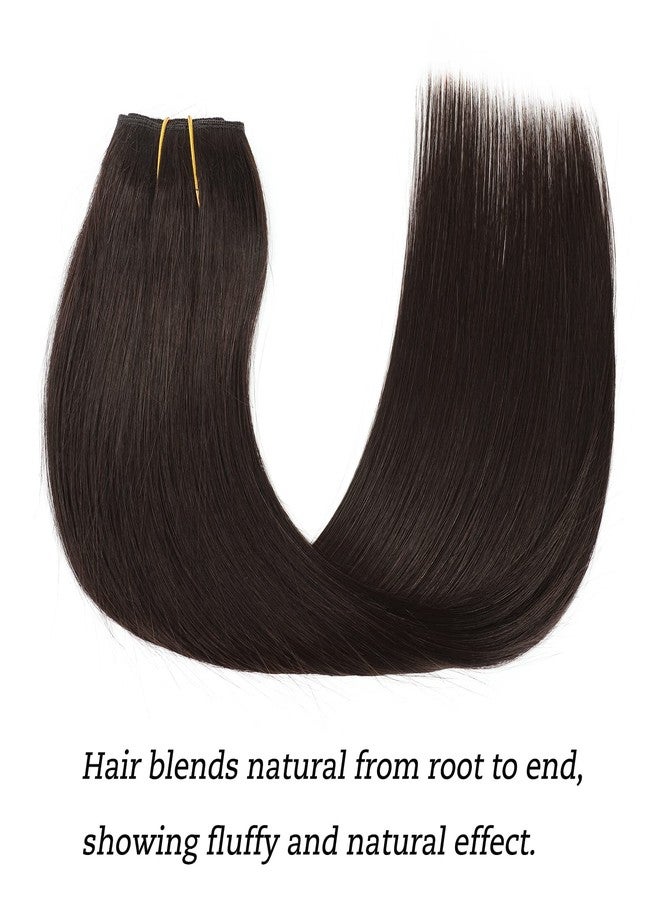 Tinashe Wire Hair Extensions Real Human Hair Straight Hair Extensions 20inch Natural Black Invisible Wire Fish Line Straight Human Hair Extensions (20 inch, #1B) - Image 2