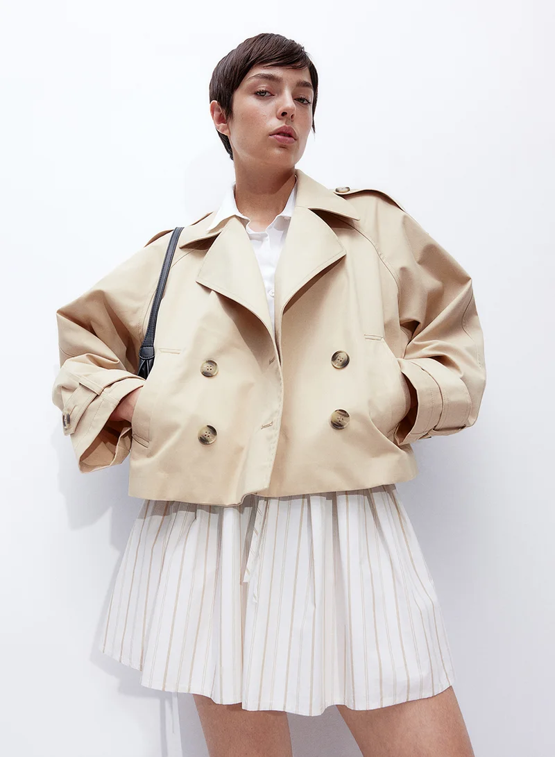 اتش اند ام Short Trench Coat