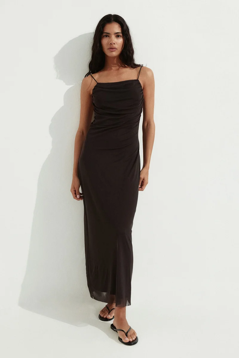 H&M Draped mesh strappy dress