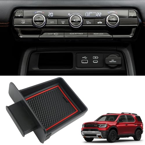 Qlhshop Storage Drawer Tray with Handle for 2026 Honda Passport Trailsport Elite/2025 2024 2023 Honda Pilot Center Console Organizer Accessories Extra Storage (Not for Ridgeline) - Image 1