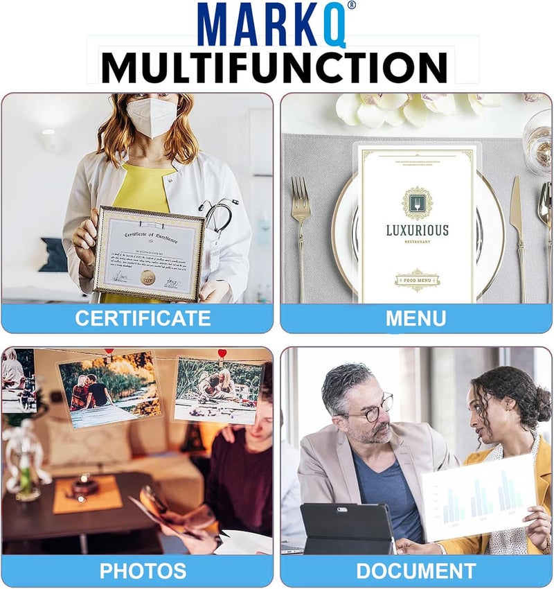 MARKQ Laminating Pouches A3 (297 x 420 mm), 125 Micron Thickness | 100 Sheets Durable Glossy Finish for Professional Document Protection, Certificates & Important Documents, Pack of 100 Sheets - Image 4