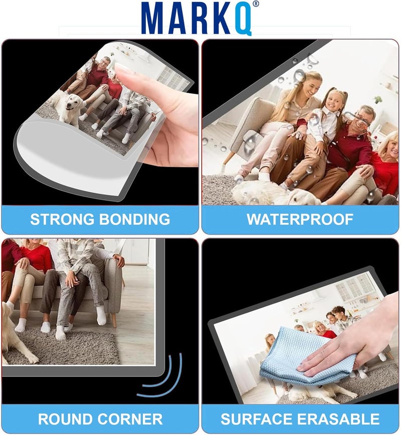 MARKQ Laminating Pouches A3 (297 x 420 mm), 125 Micron Thickness | 100 Sheets Durable Glossy Finish for Professional Document Protection, Certificates & Important Documents, Pack of 100 Sheets - Image 5