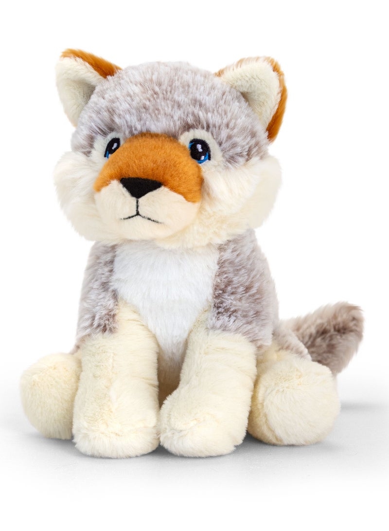 Keel Toys Keeleco Wolf 18cm | Soft Toy | Plush Toy | Gift for Kids and Adults - Image 1