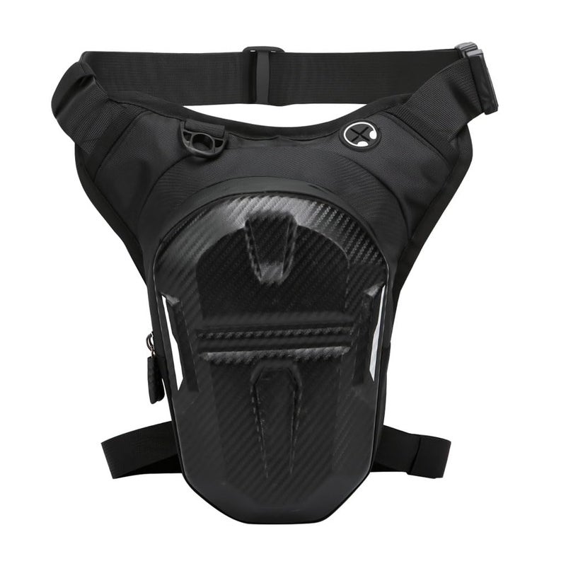 STHIRA® Waterproof Bag For Men Adjustable Thigh Bag With Hard Shell Double Layer Zipper Ride Carrier Secure Storage Waist Pouch For Riding, Biking, Travel, Outdoor, Durable Riding Accessory For Bikers - Image 1