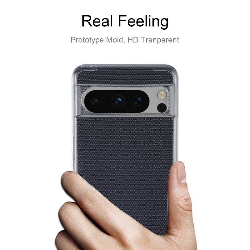 BURAQ Case Cover For Google Pixel 8 Pro Ultra-thin Transparent TPU Phone Case - Image 3
