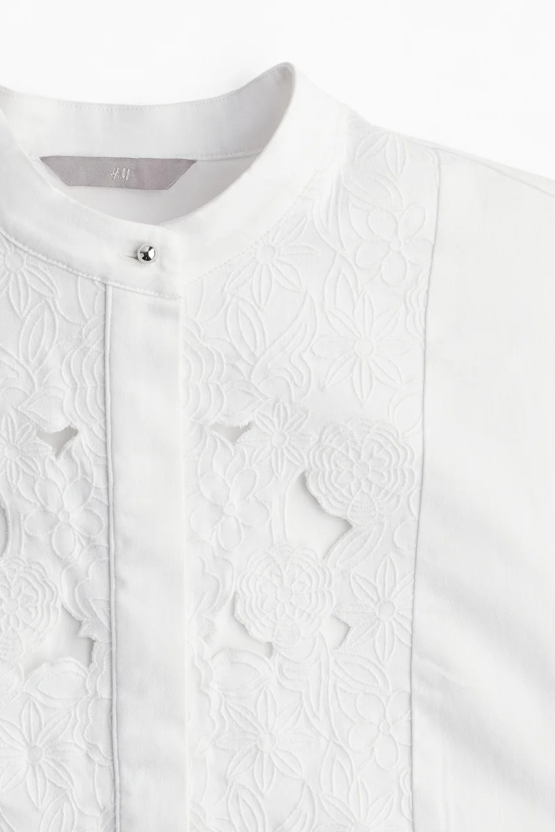 H&M Broderie anglaise-detail dress