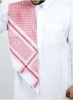 Albassam Al-Basmah 29 Premium Red Shemagh for Men – Icon of Elegance & Tradition  - Image 4