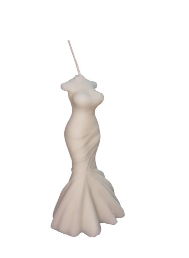 Bridal Dress Shape Candle Block  - Image 1