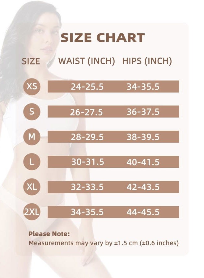 voenxe Seamless Women Underwear Thongs,No Show Ladies Thong,No Line Breathable Comfortable Panties Undies for Women 5-Pack, D-5 Pack Apricot, S - Image 5