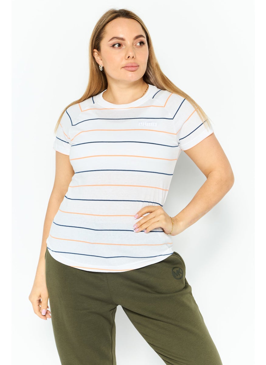 PUMA Women Sportswear Fit Short Sleeves Training T-Shirt, White  - Image 1