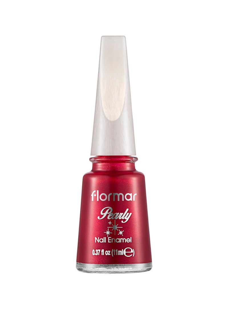 flormar Pearly Nail Enamel PL074 Red Attraction - Image 1