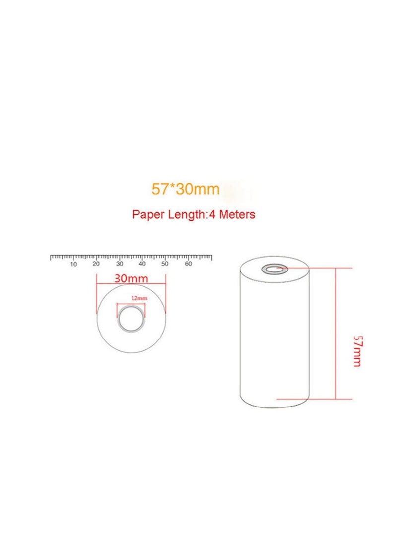 Terabyte Thermal Paper Rolls 57*30mm Printer Paper Cash Register Rolls for Supermarket POS Receipt Paper Printing 20 Rolls - Image 4