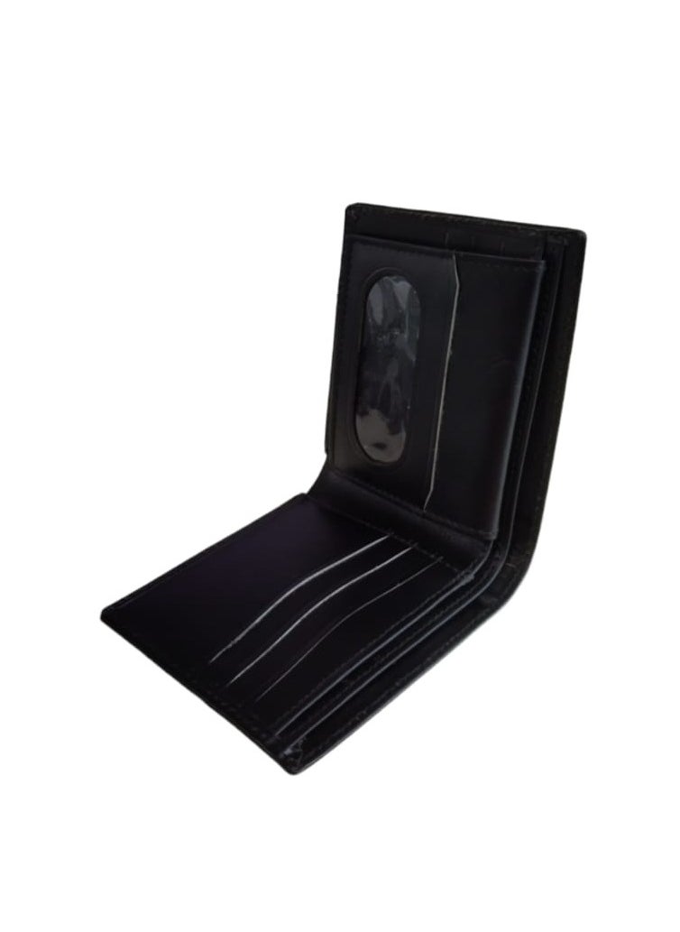 Forhans - Genuine Leather Wallet For Mens, Black Leather Bifold Men's Leather Wallets - Image 1