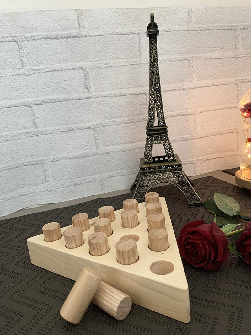 LABZIO Home - Premium Wooden Peg Jumping Game/Solitaire, Hand Crafted and Polished for a Perfect Finish for Home and cafes, Instructions Included,for All Ages - Image 2
