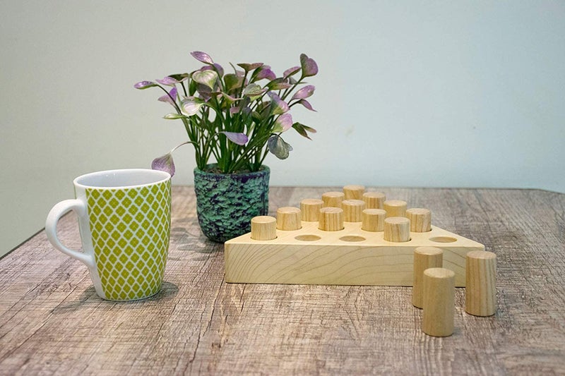 LABZIO Home - Premium Wooden Peg Jumping Game/Solitaire, Hand Crafted and Polished for a Perfect Finish for Home and cafes, Instructions Included,for All Ages - Image 3