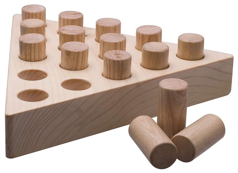 LABZIO Home - Premium Wooden Peg Jumping Game/Solitaire, Hand Crafted and Polished for a Perfect Finish for Home and cafes, Instructions Included,for All Ages - Image 1
