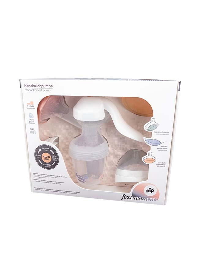 nip First Moments Manual Breast Pump, Easy To Clean, Pumping & Milk Storage, Ergonomic - Image 5