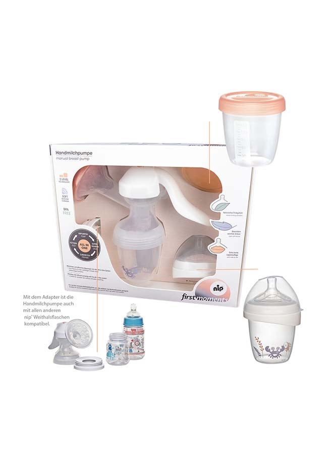 nip First Moments Manual Breast Pump, Easy To Clean, Pumping & Milk Storage, Ergonomic - Image 4