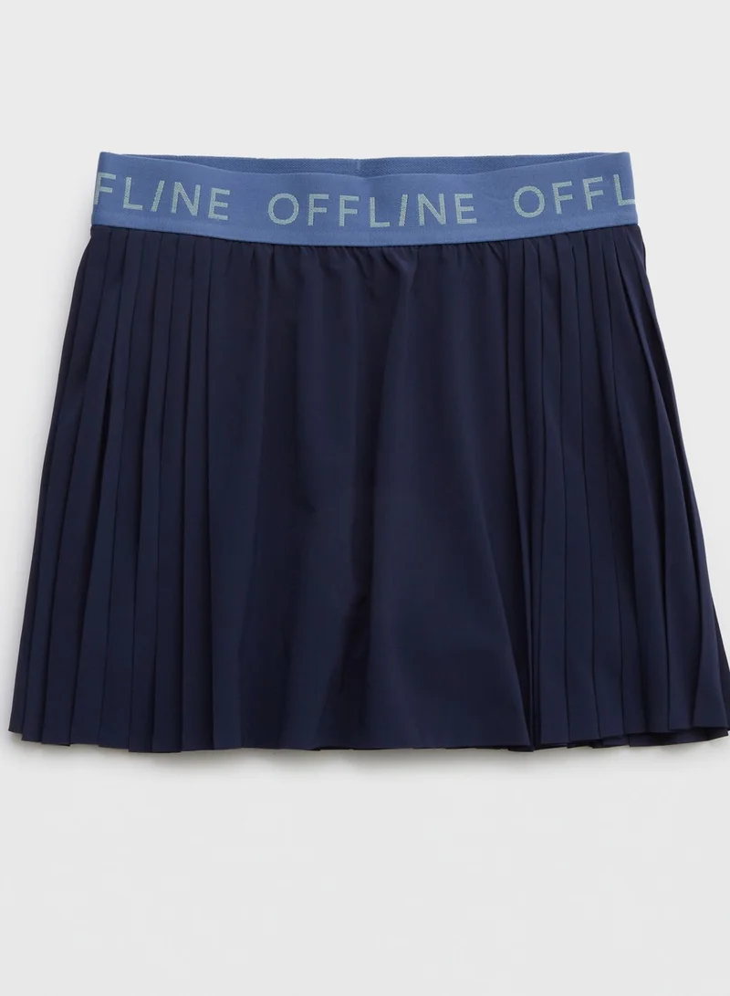 Aerie Pleated High Waist Skirt